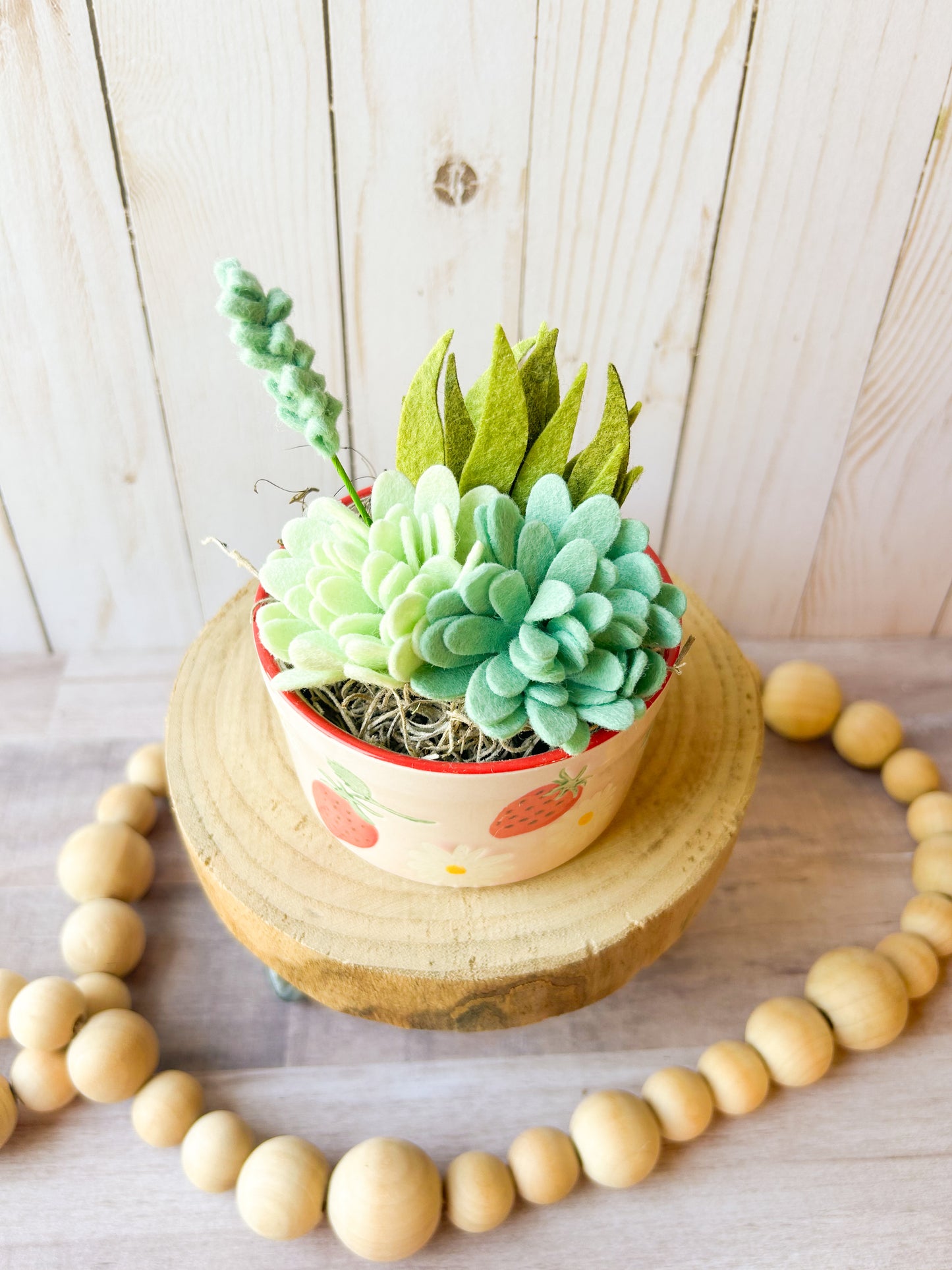 Mini Felt Succulent