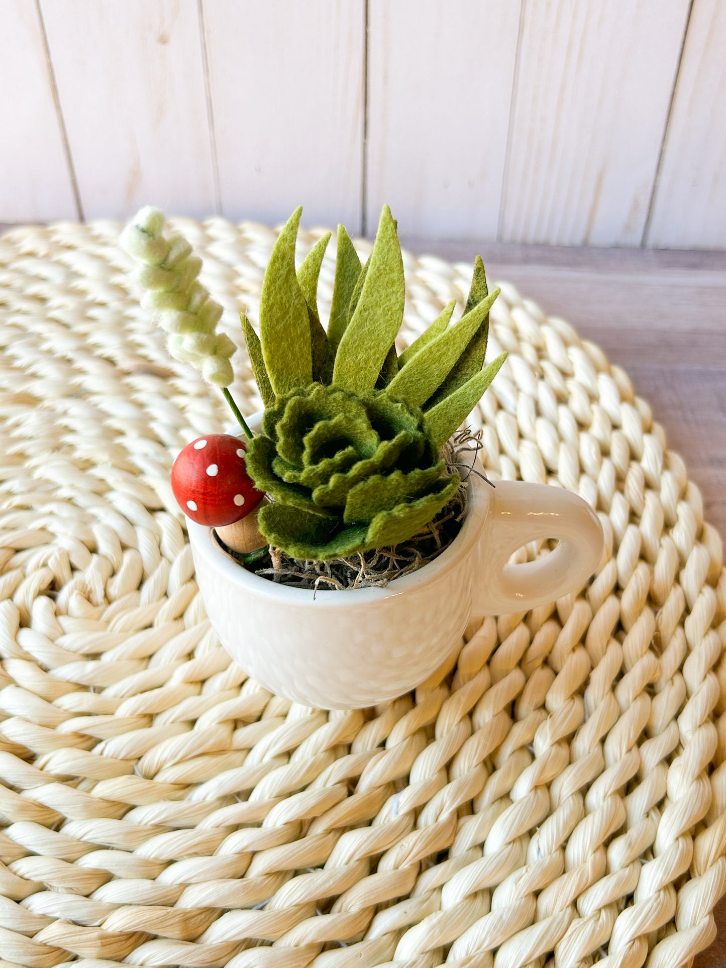 Mini Felt Succulent