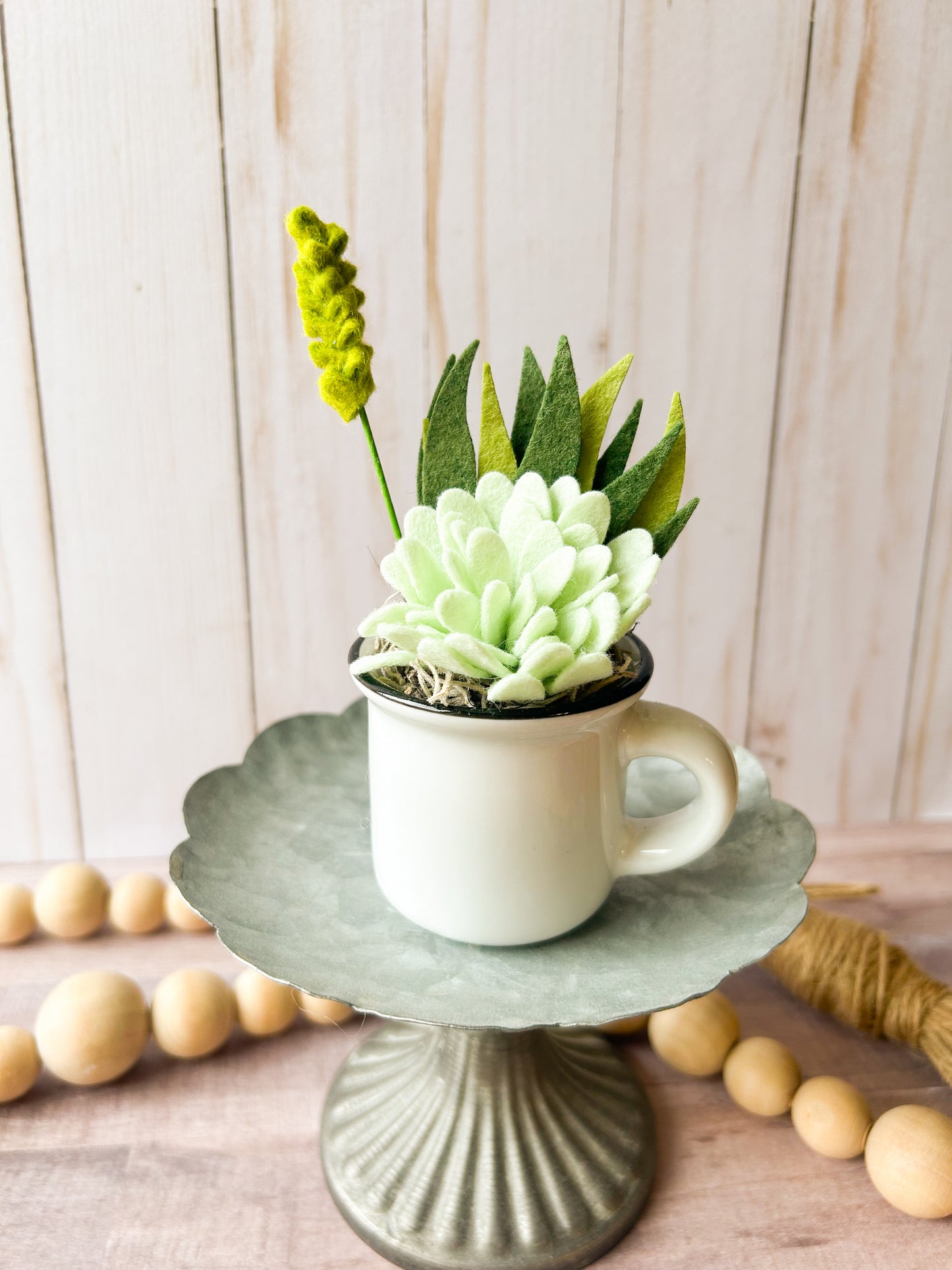 Mini Felt Succulent