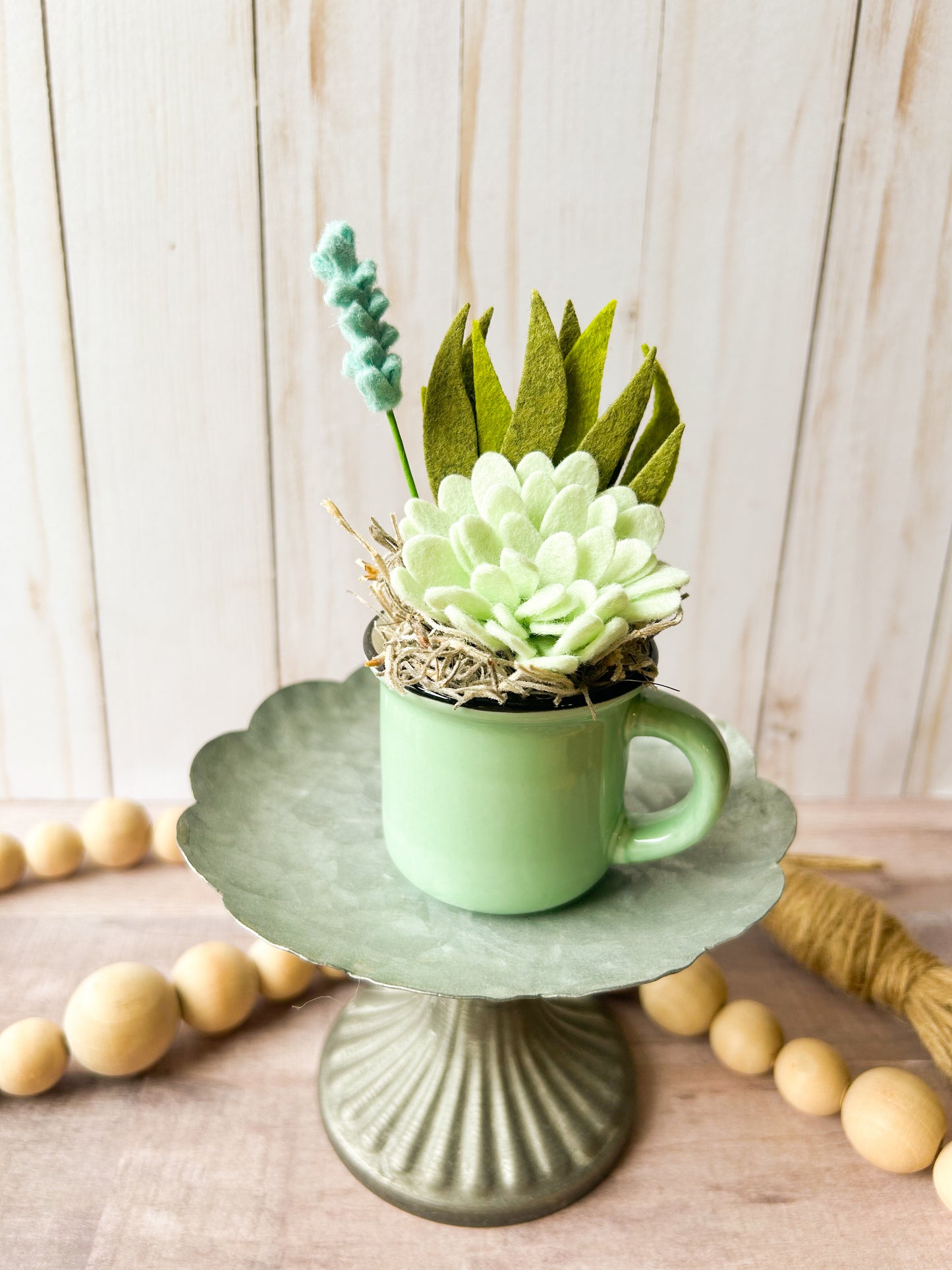 Mini Felt Succulent