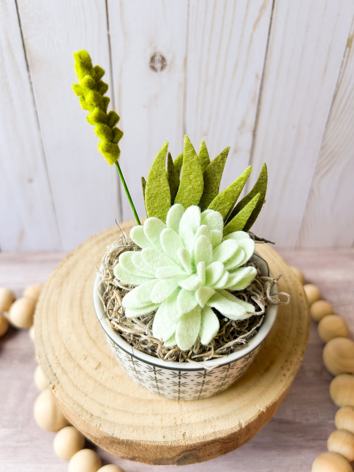Mini Felt Succulent