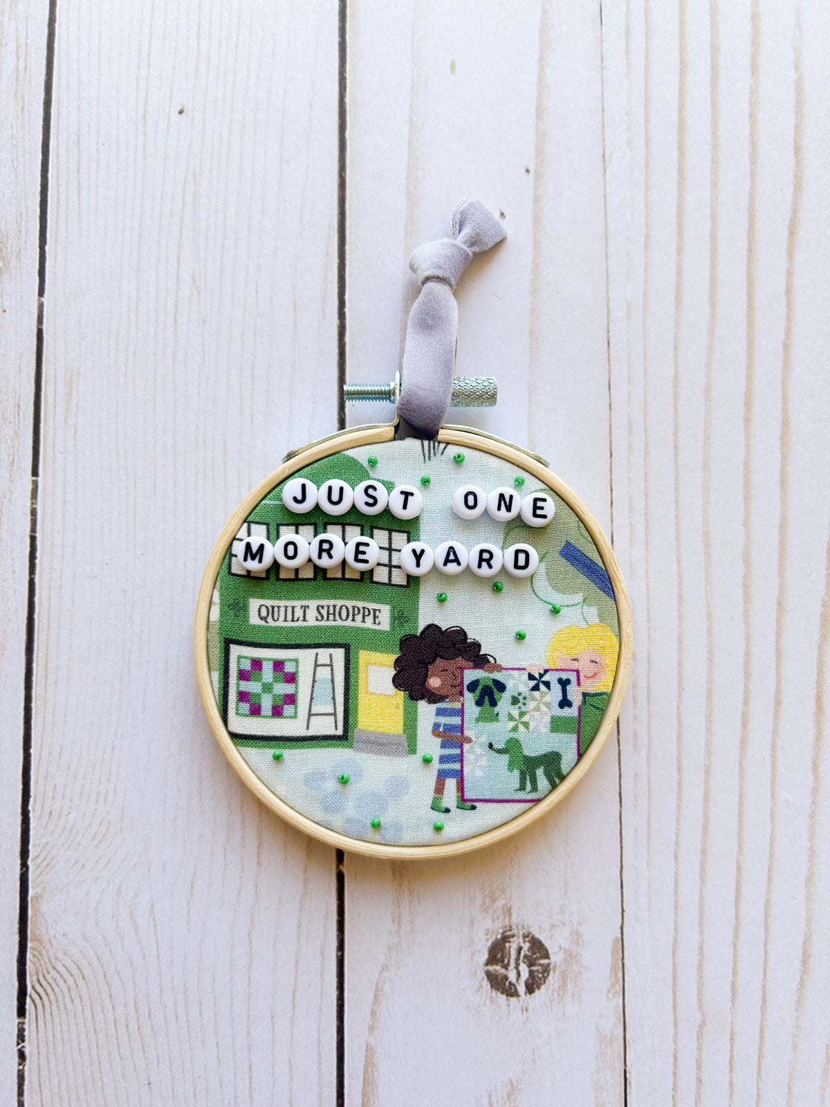 Just One More Yard Hoop Ornament