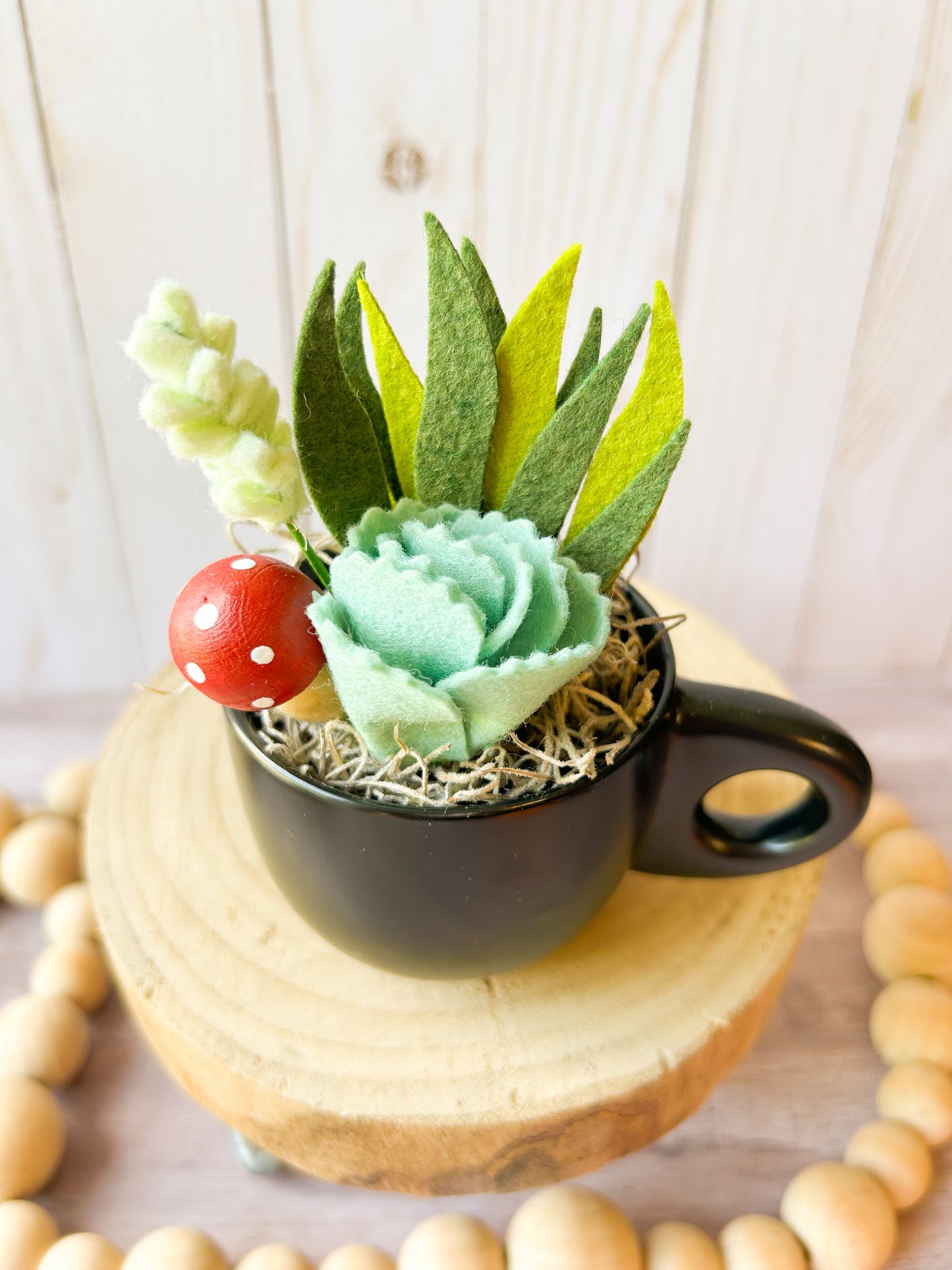 Mini Felt Succulent