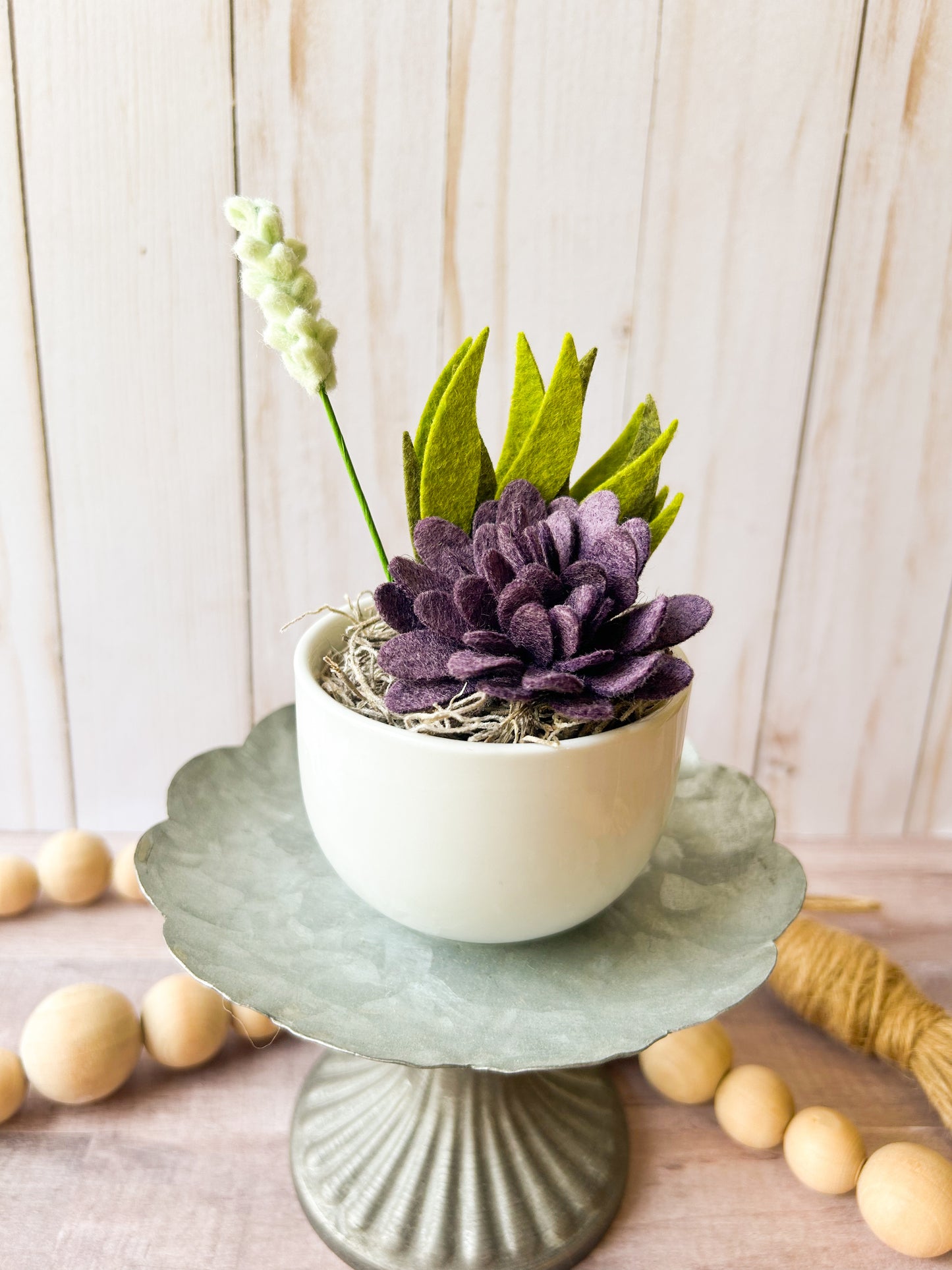 Mini Felt Succulent
