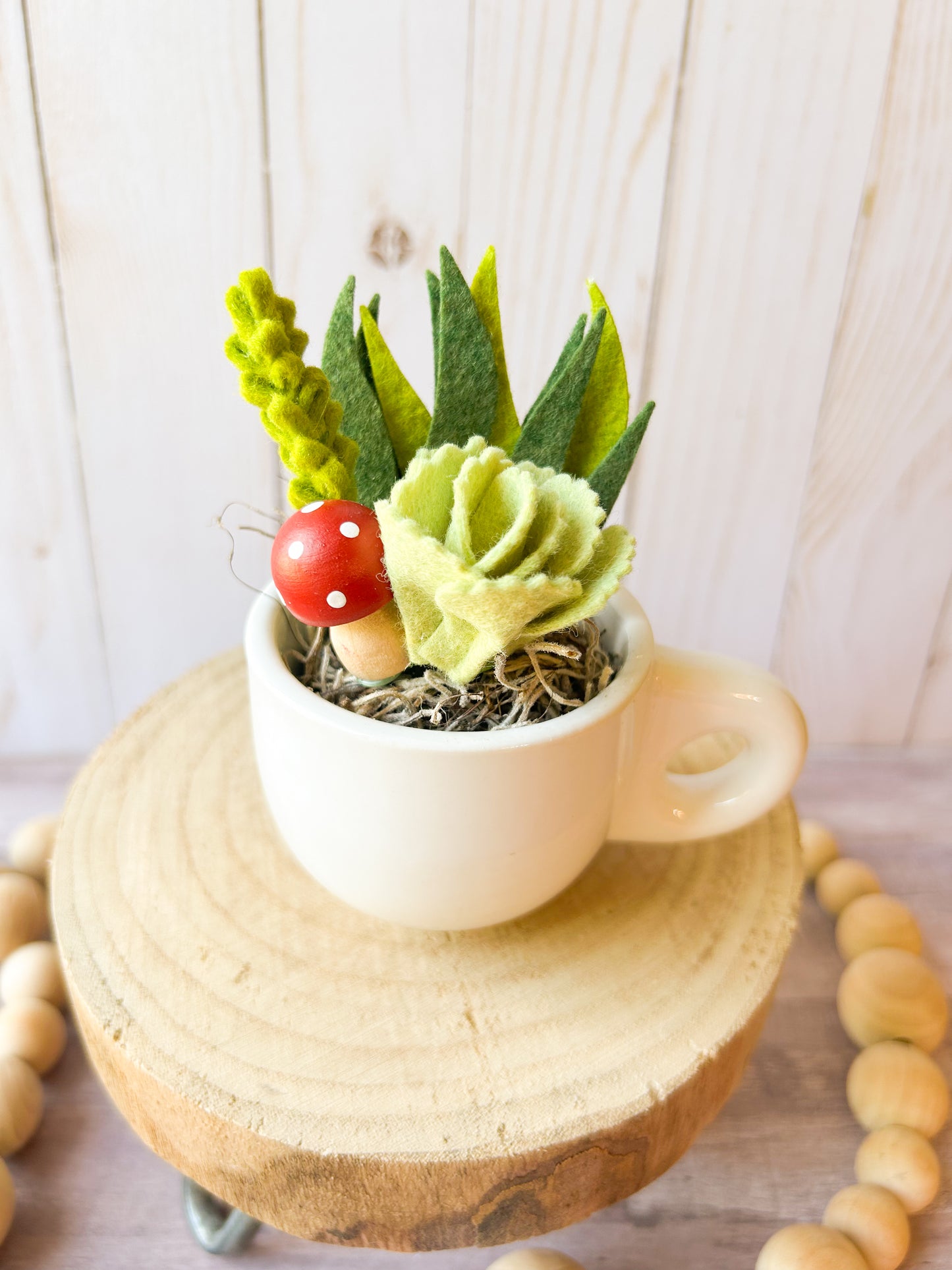 Mini Felt Succulent