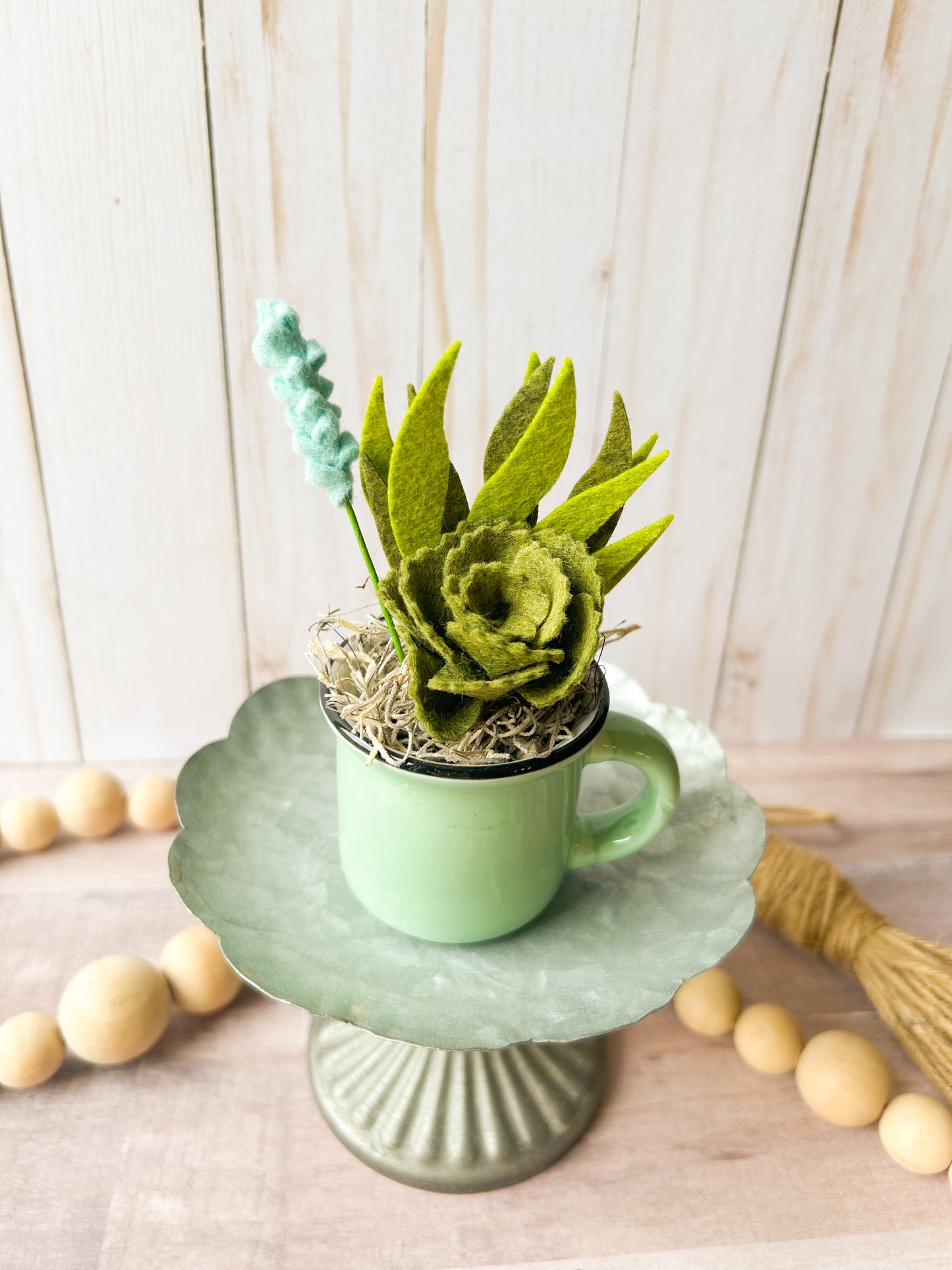 Mini Felt Succulent
