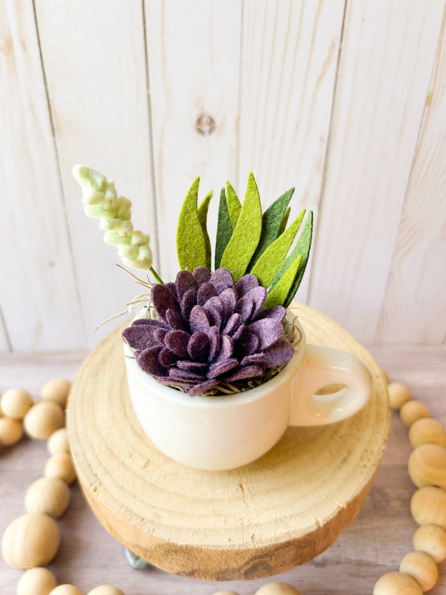 Mini Felt Succulent