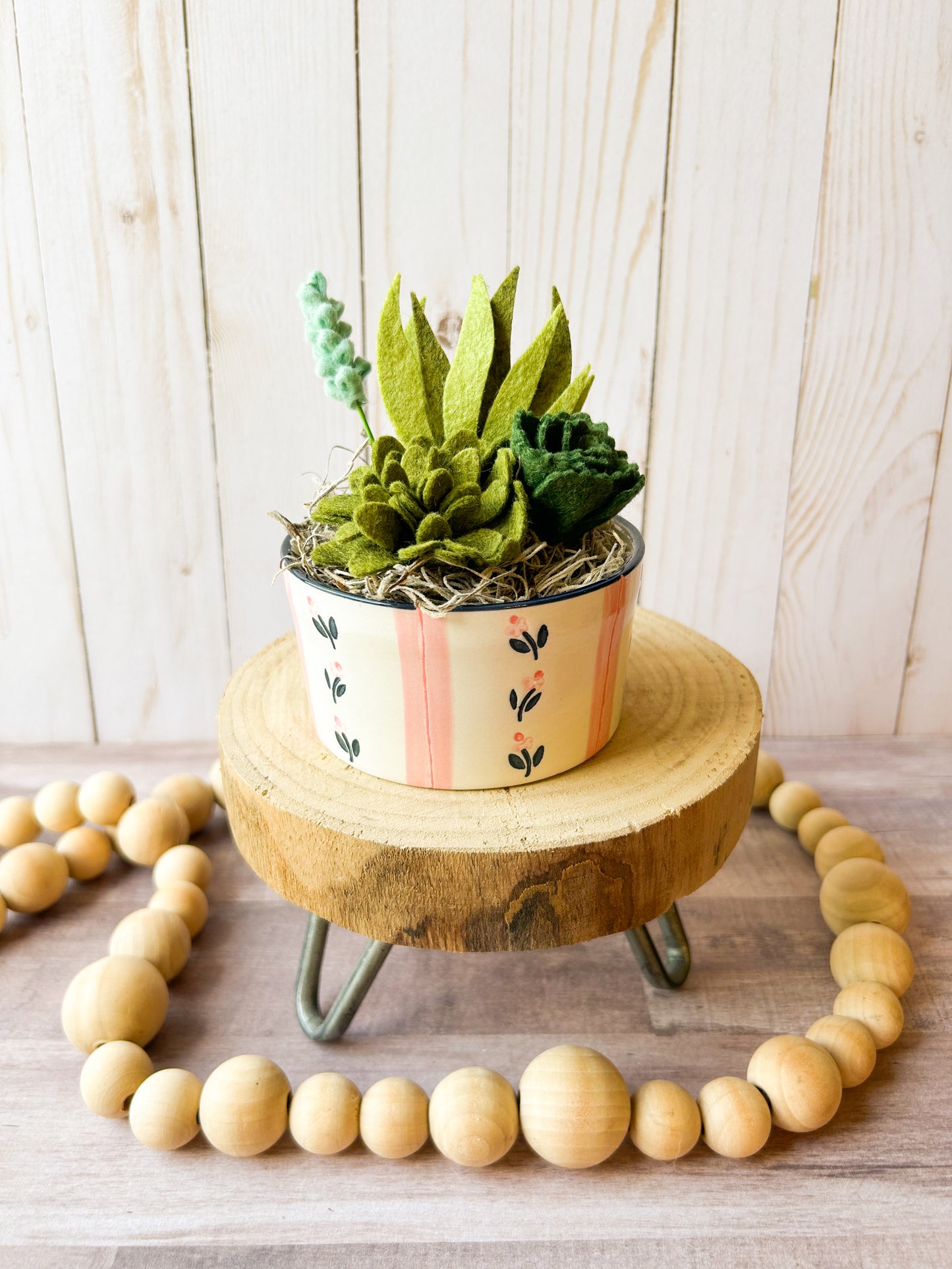 Mini Felt Succulent