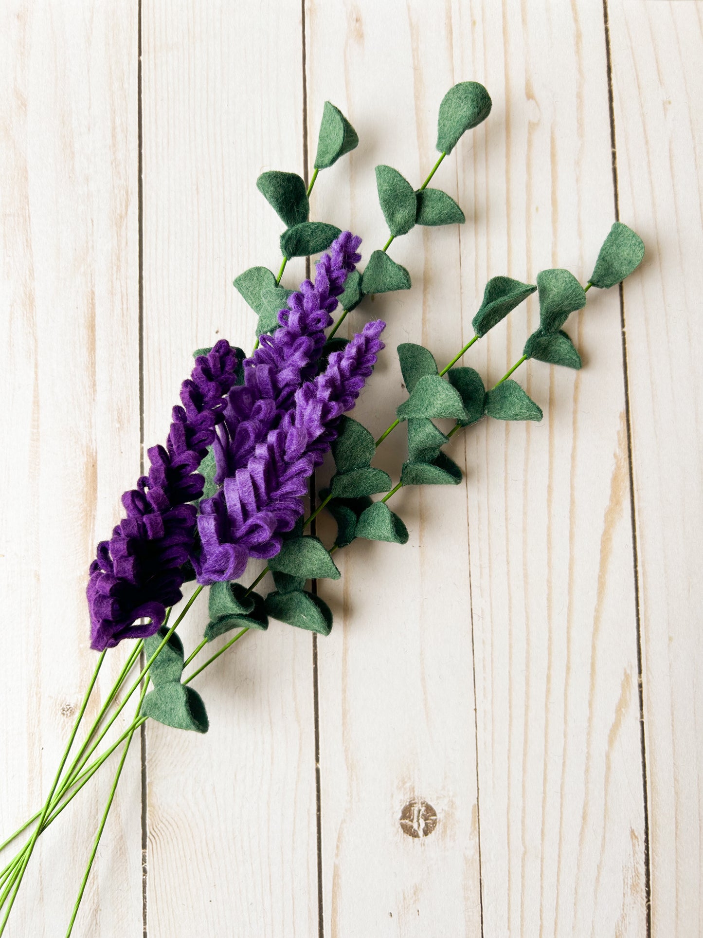 Lavender and Eucalyptus Floral Bouquet