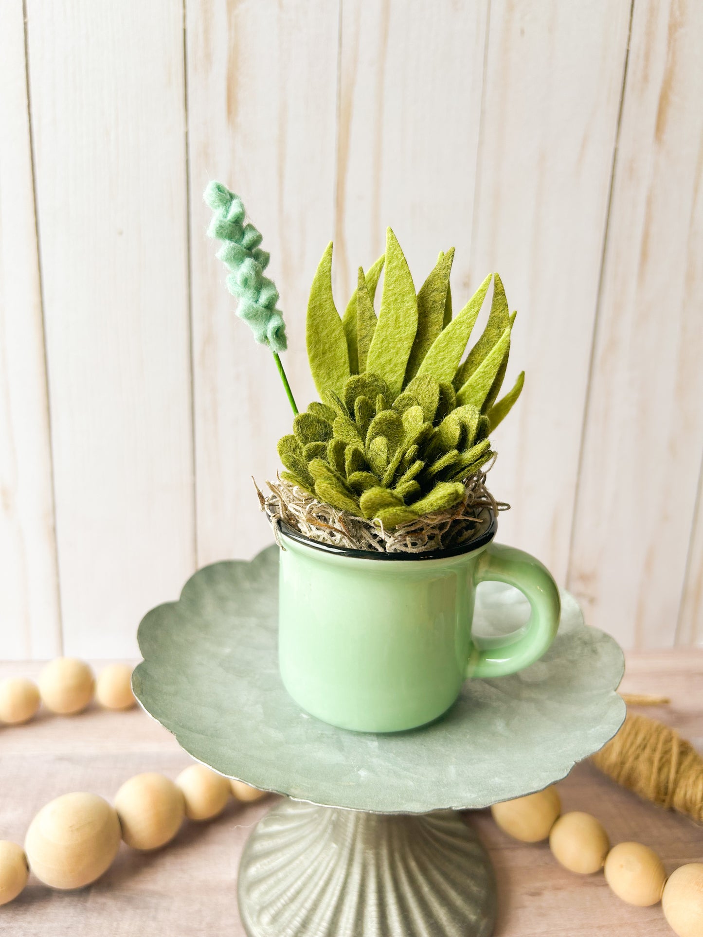 Mini Felt Succulent