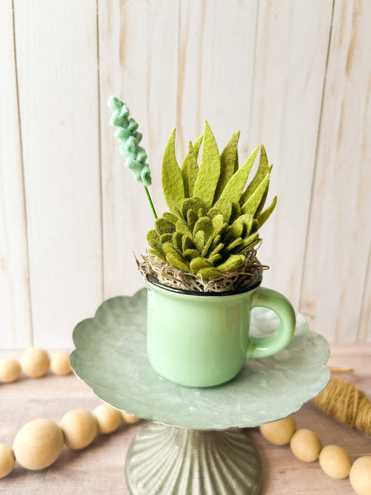 Mini Felt Succulent