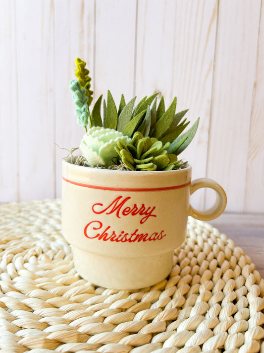 Holiday Felt Succulent
