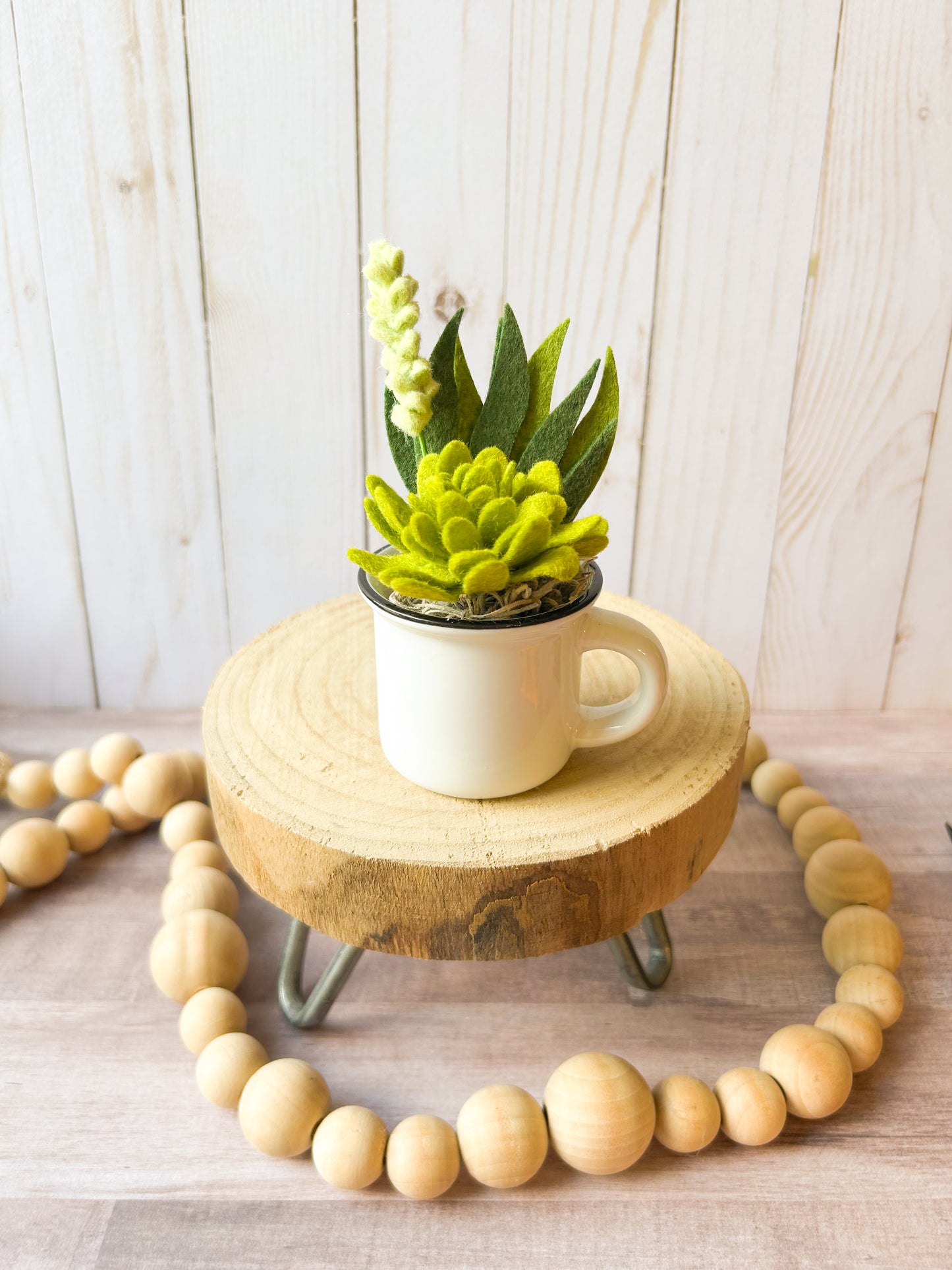 Mini Felt Succulent