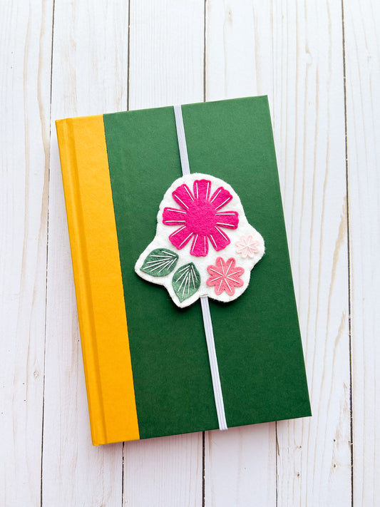 Pink Floral Bookmark