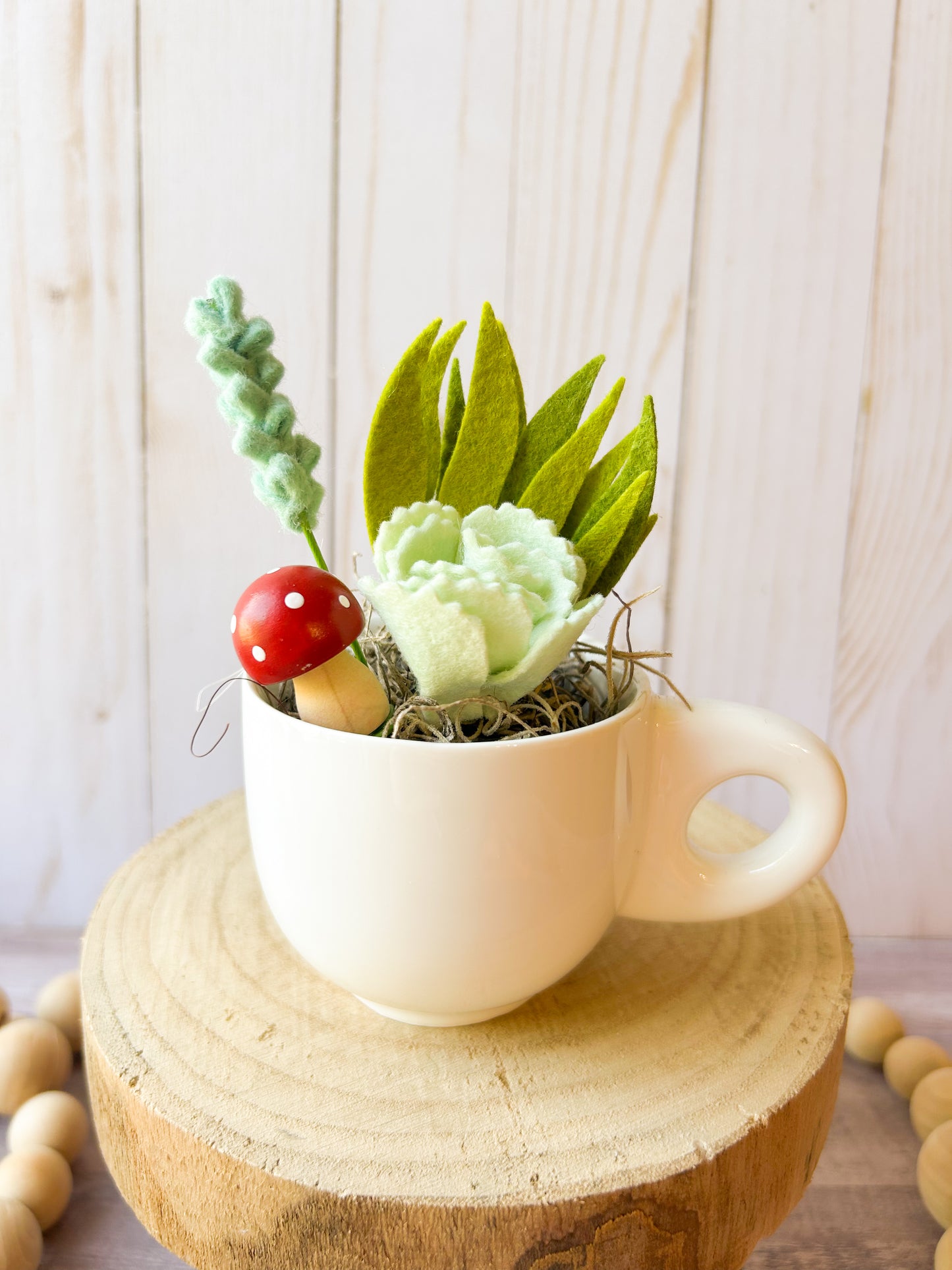 Mini Felt Succulent