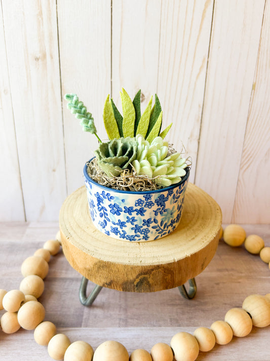 Mini Felt Succulent