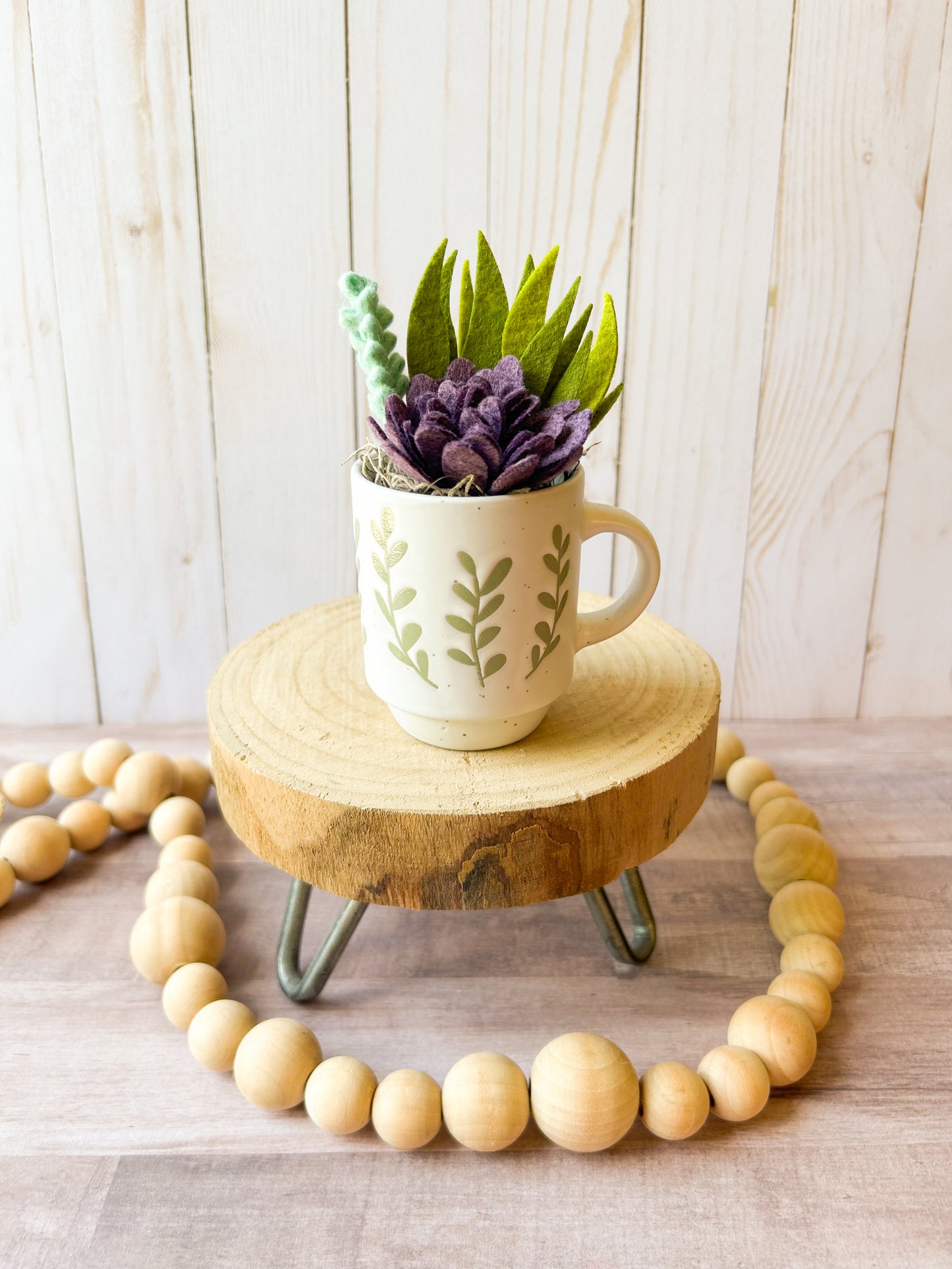 Mini Felt Succulent