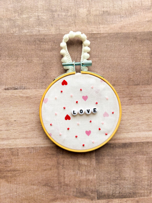 Valentine Hoop Ornament