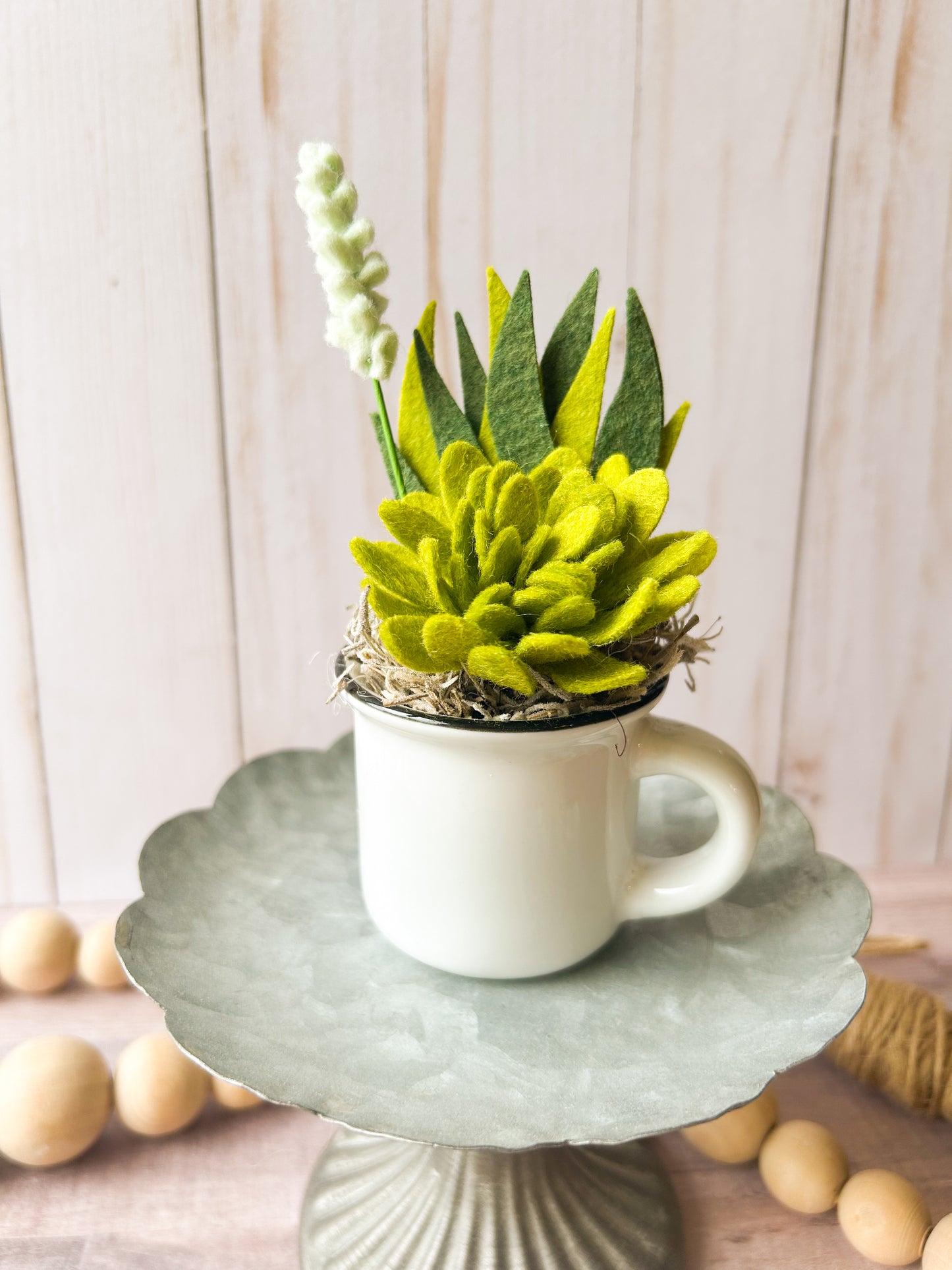 Mini Felt Succulent