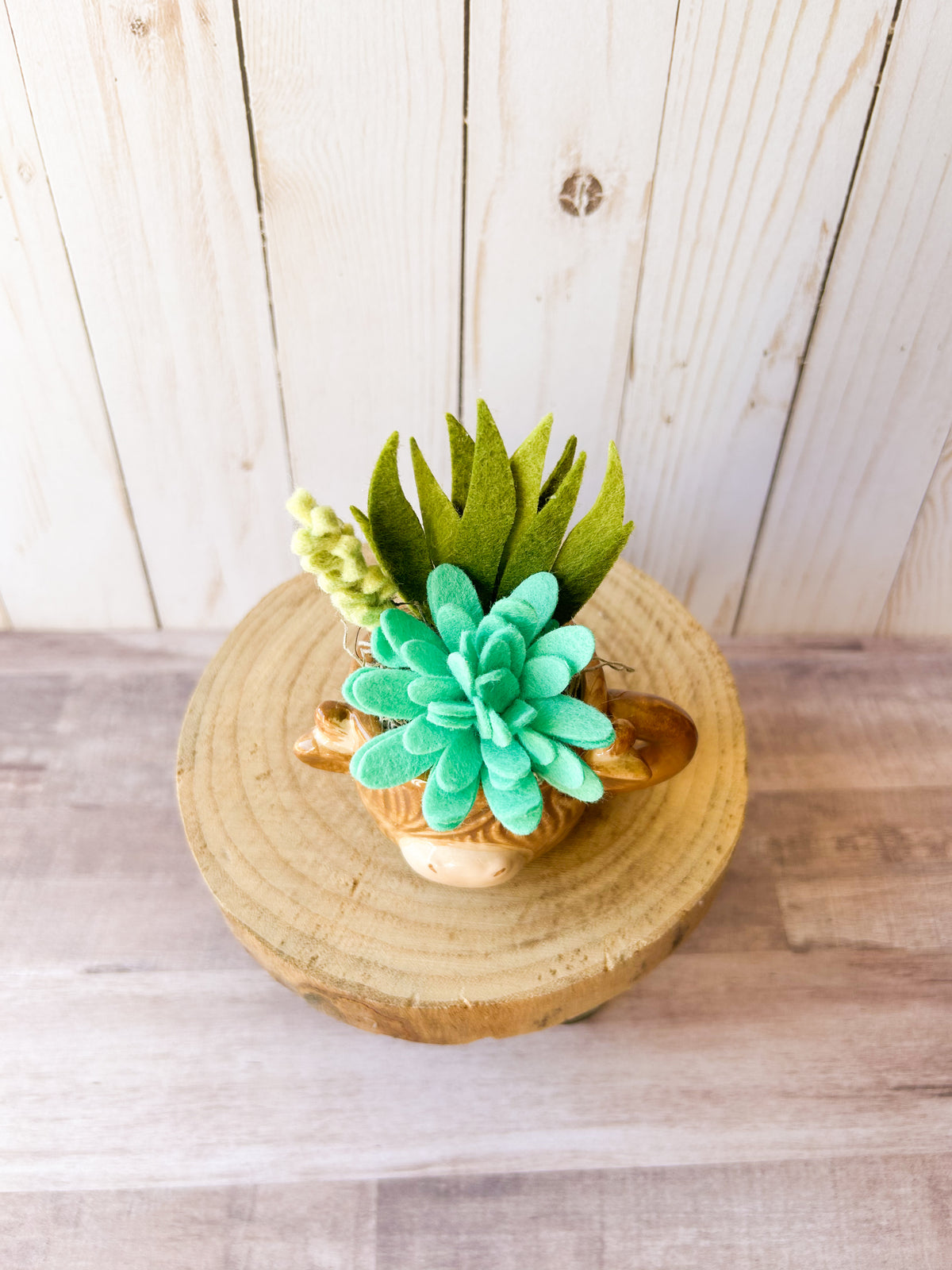 Mini Felt Succulent