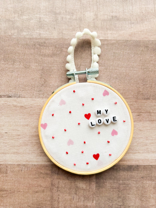 Valentine Hoop Ornament