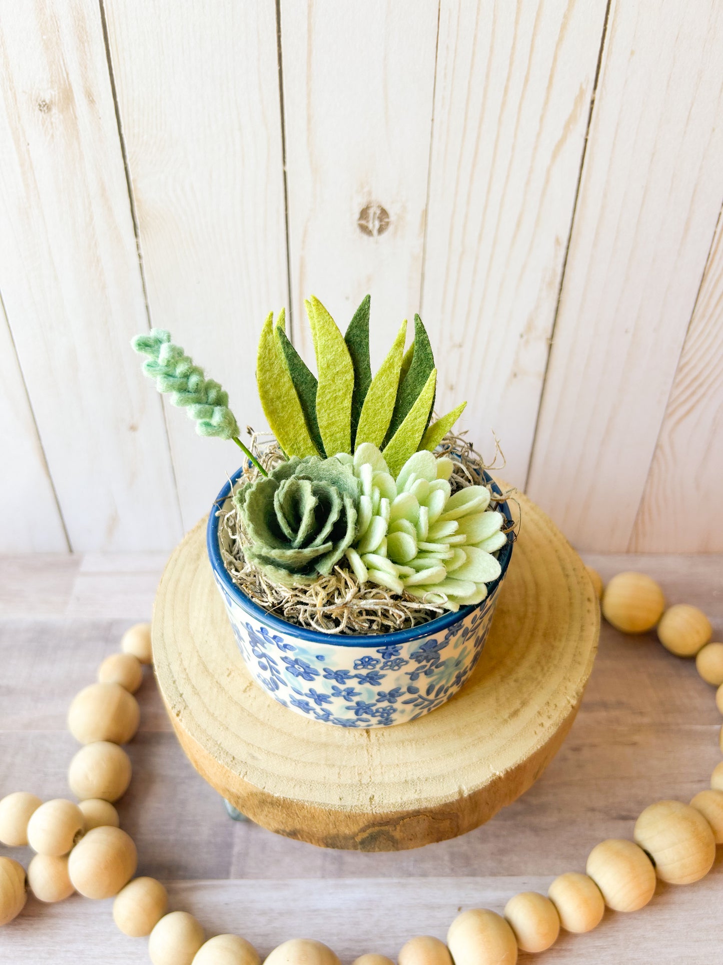 Mini Felt Succulent