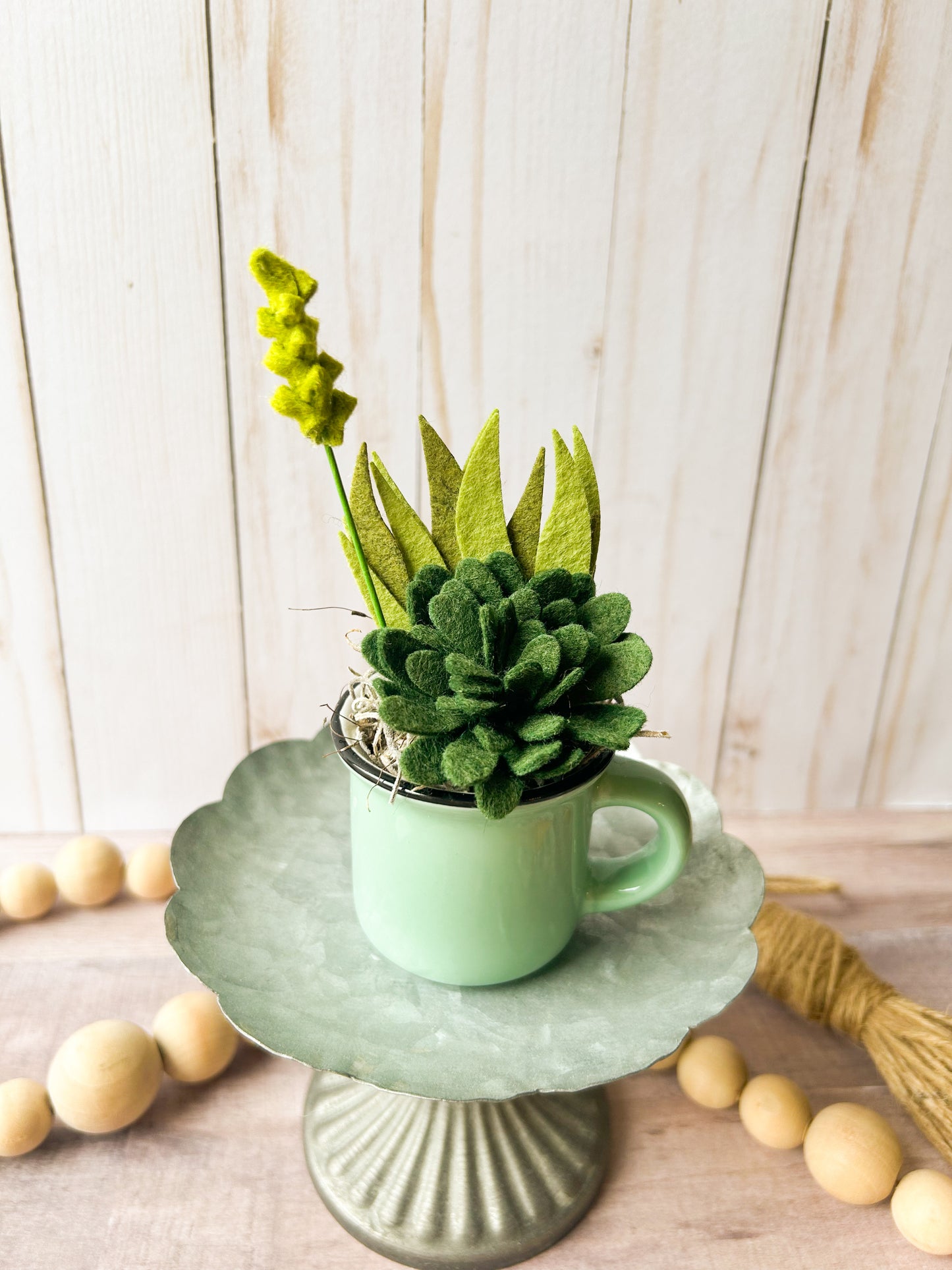 Mini Felt Succulent