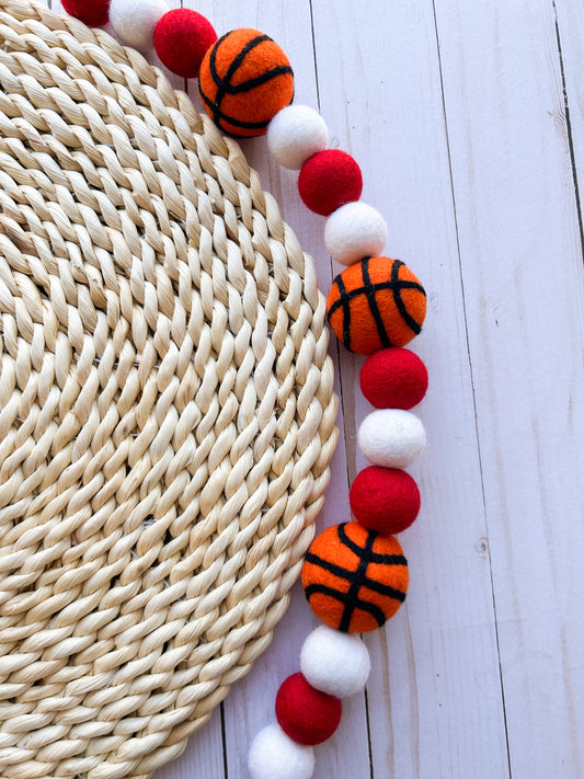 IU Basketball Felt Ball Garland