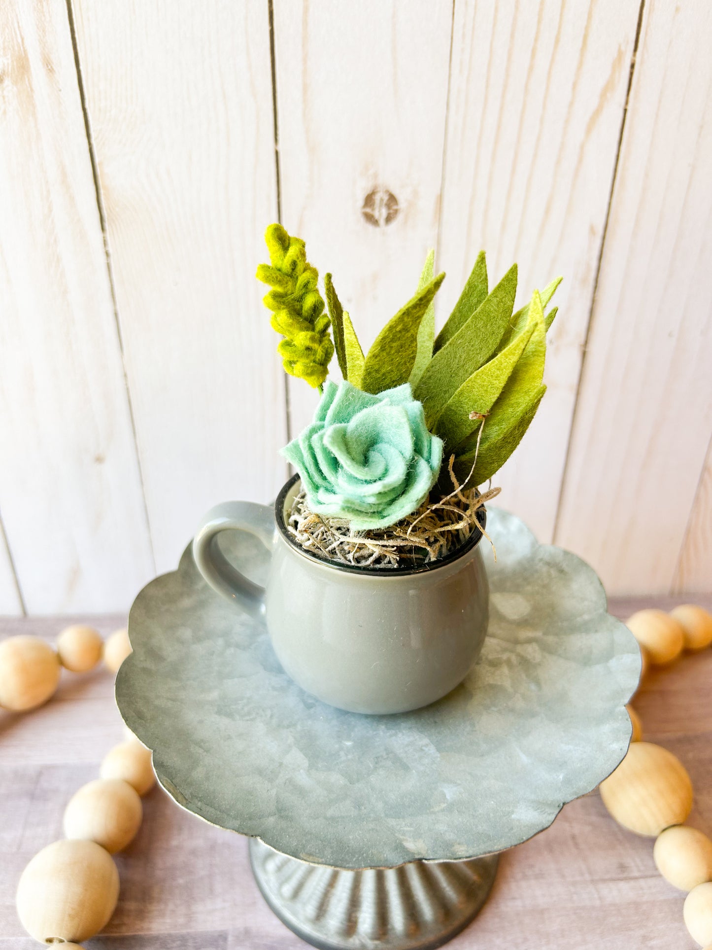 Mini Felt Succulent