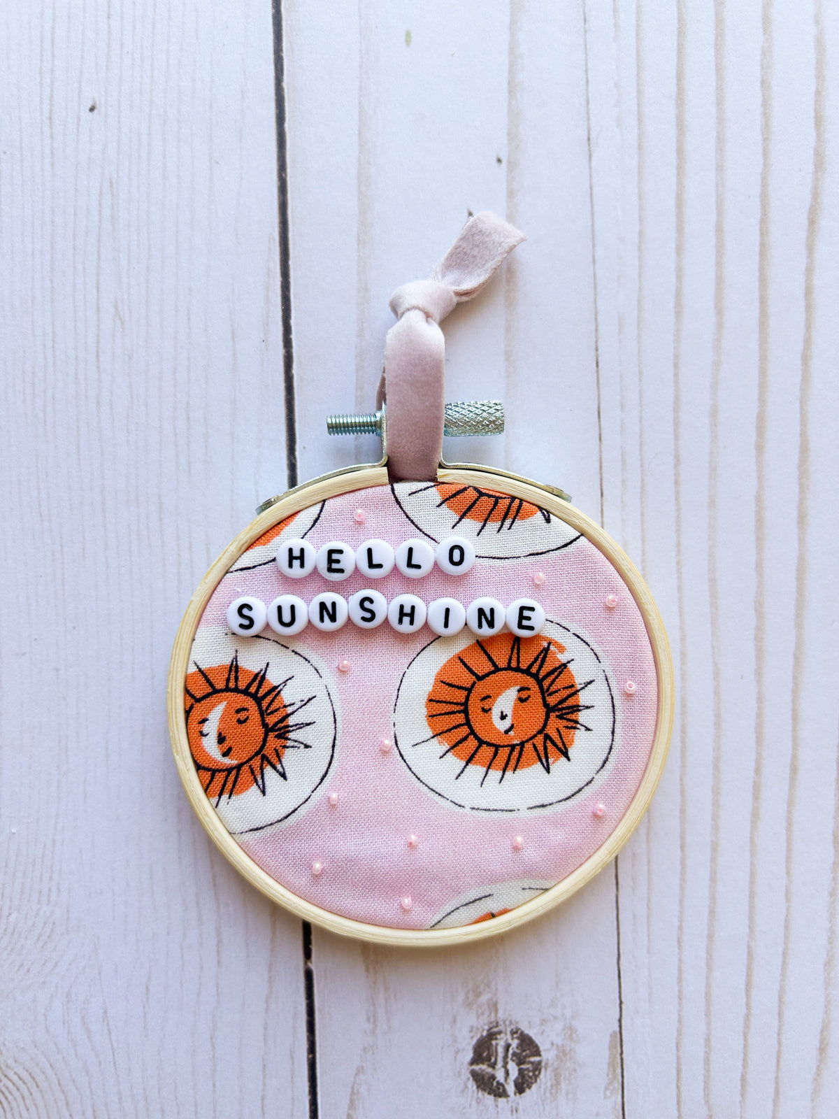 Hello Sunshine Hoop Ornament