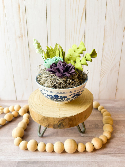 Felt Succulent Bowl