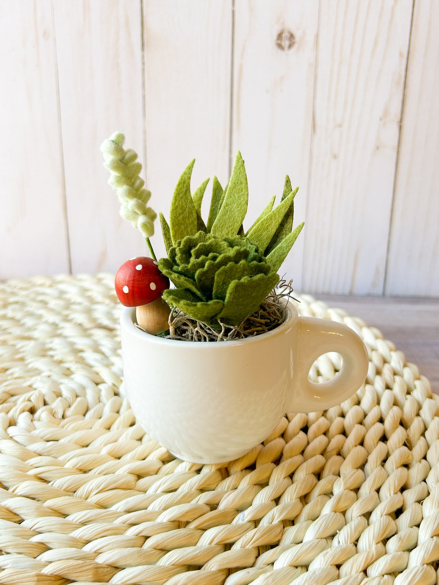Mini Felt Succulent