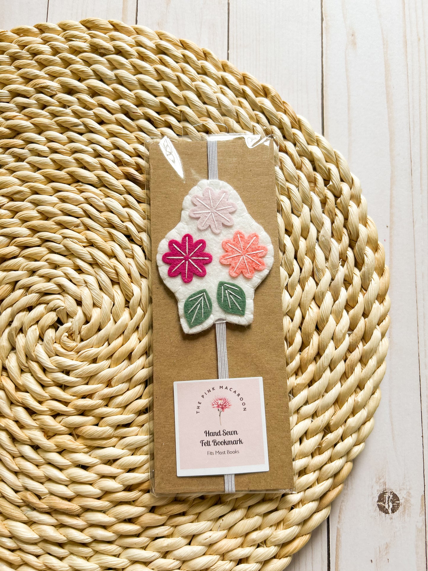 Pink Floral Bookmark