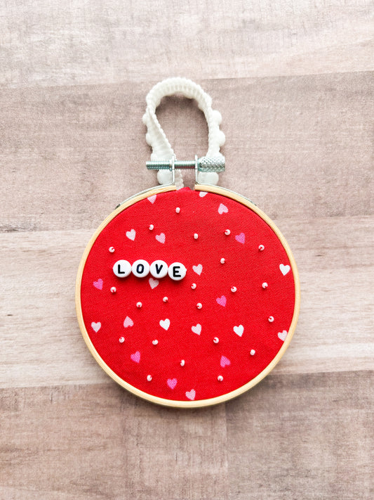 Valentine Hoop Ornament