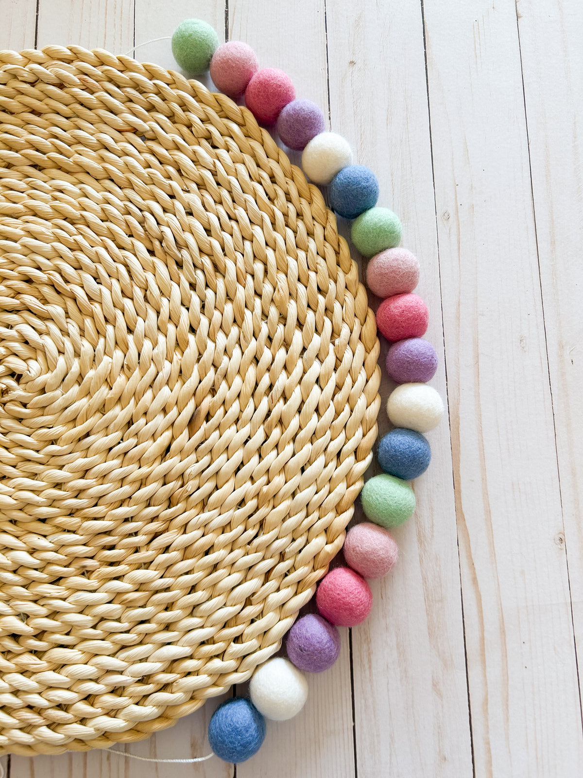 Sherbet Felt Ball Garland