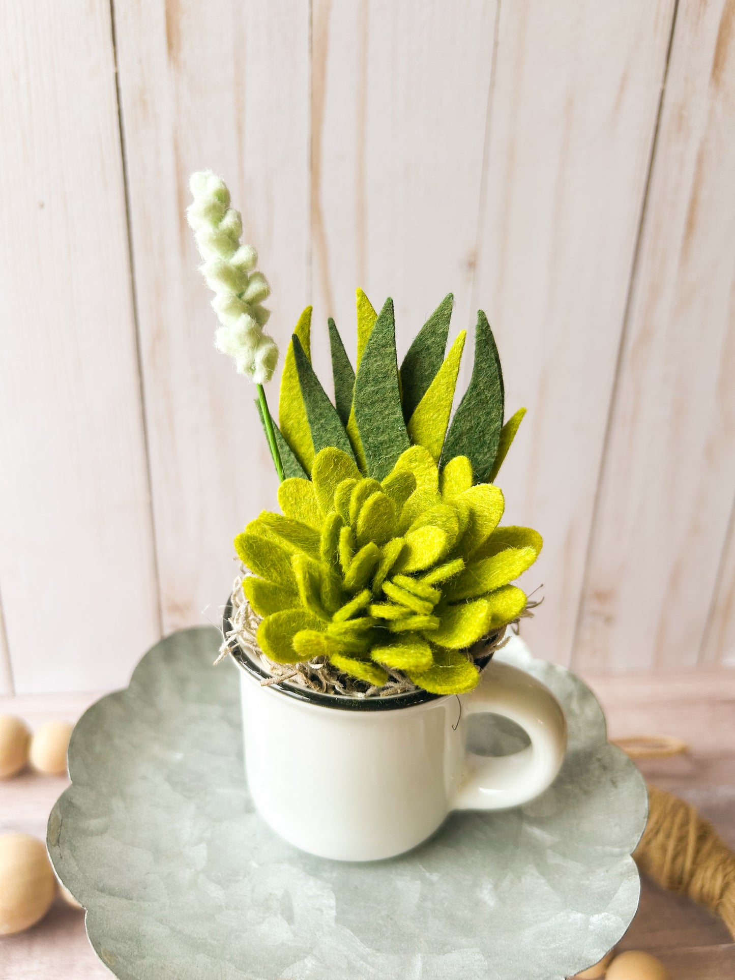 Mini Felt Succulent