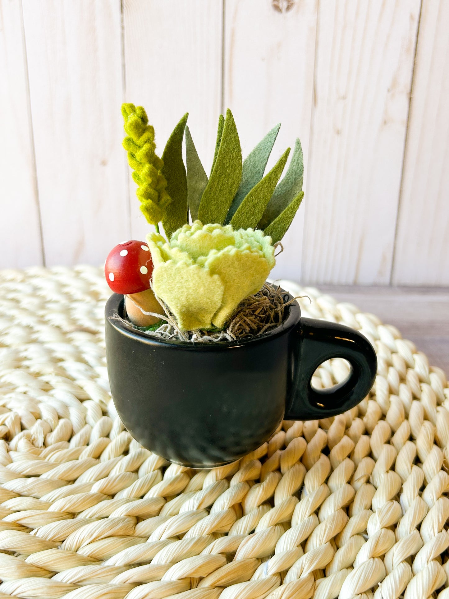Mini Felt Succulent