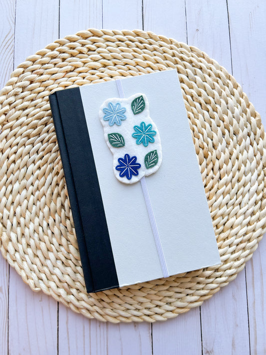 Blue Floral Bookmark