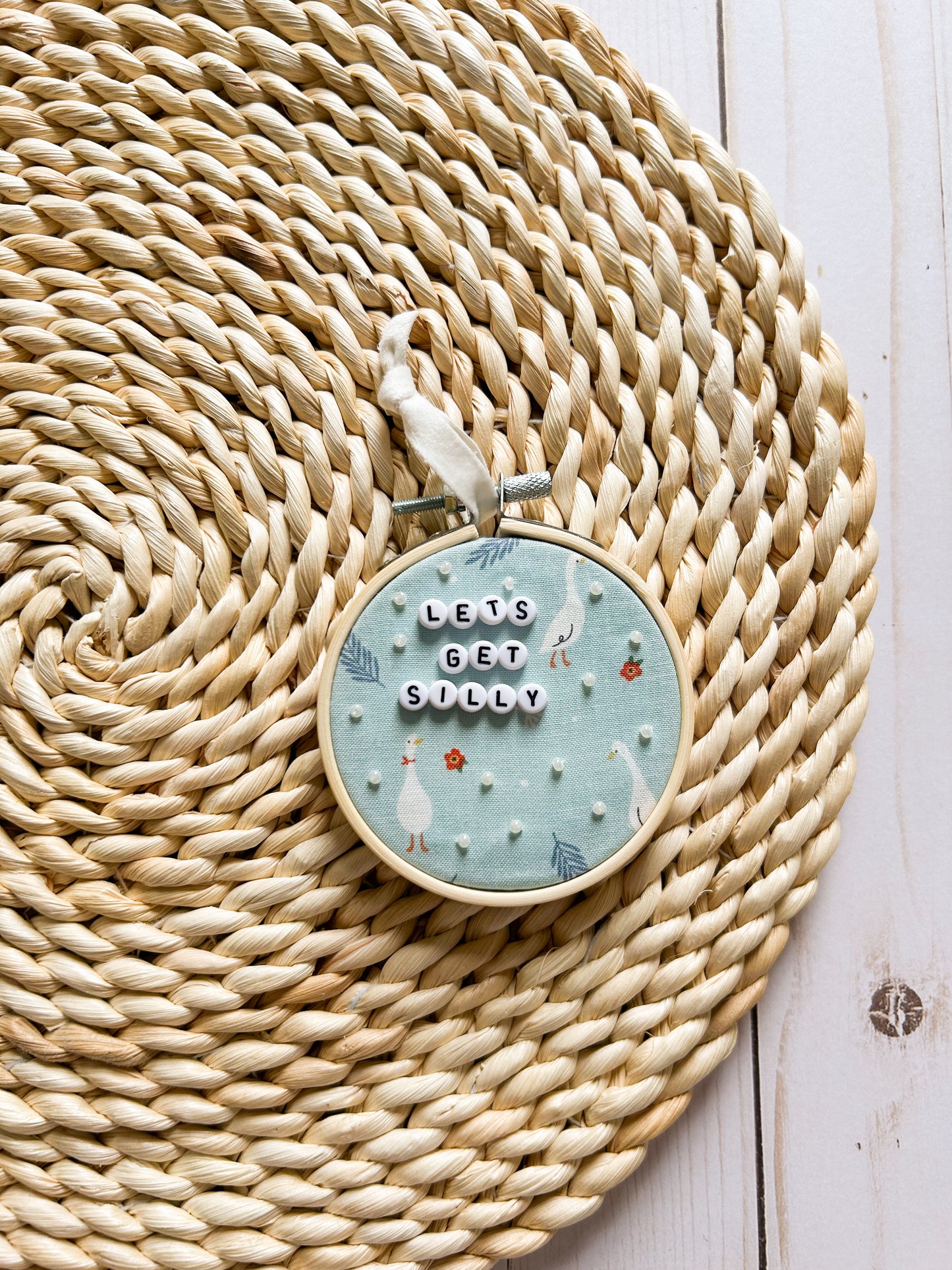 Let’s Get Silly Hoop Ornament