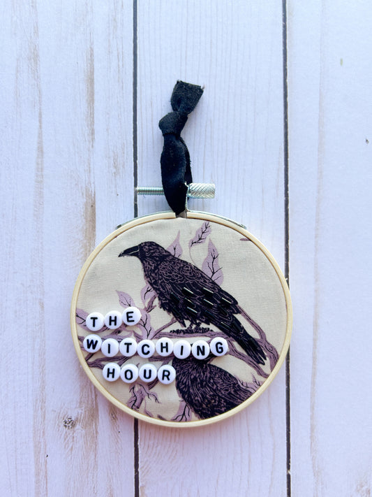 The Witching Hour Hoop Ornament