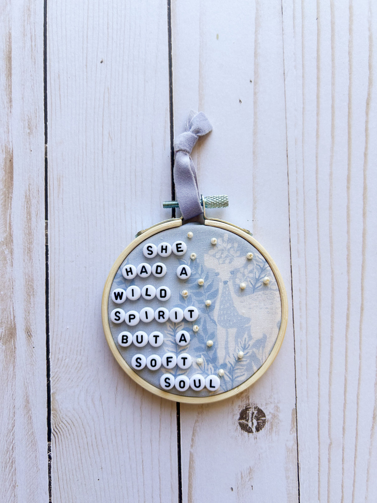 A Wild Spirit Hoop Ornament