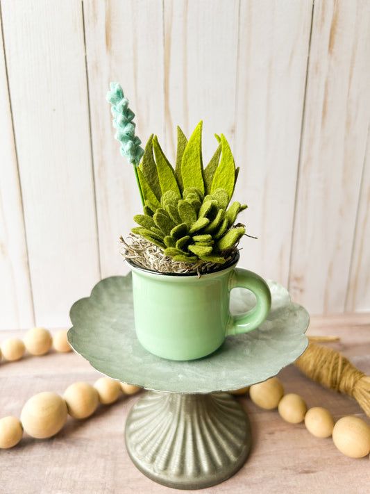 Mini Felt Succulent
