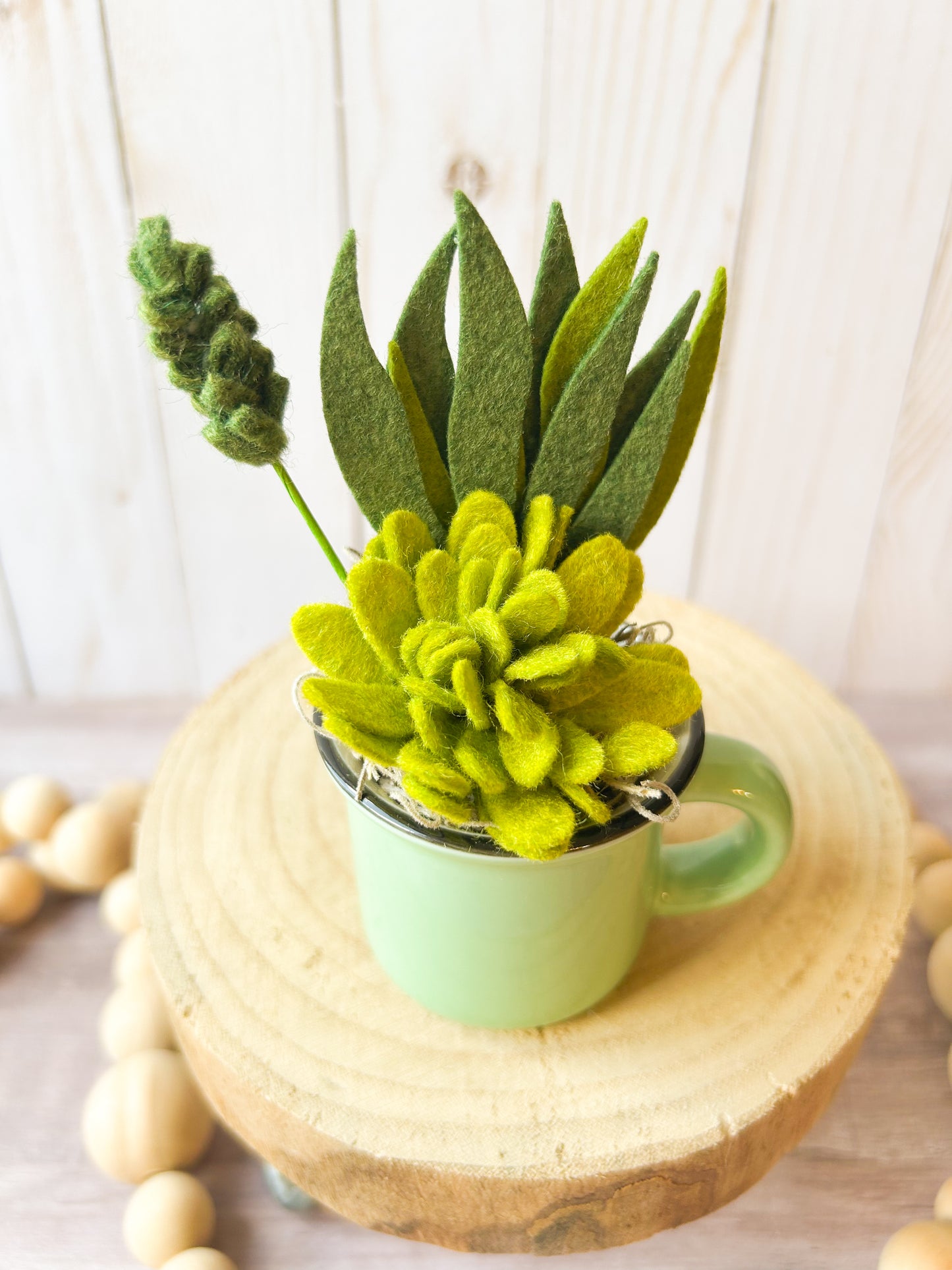 Mini Felt Succulent