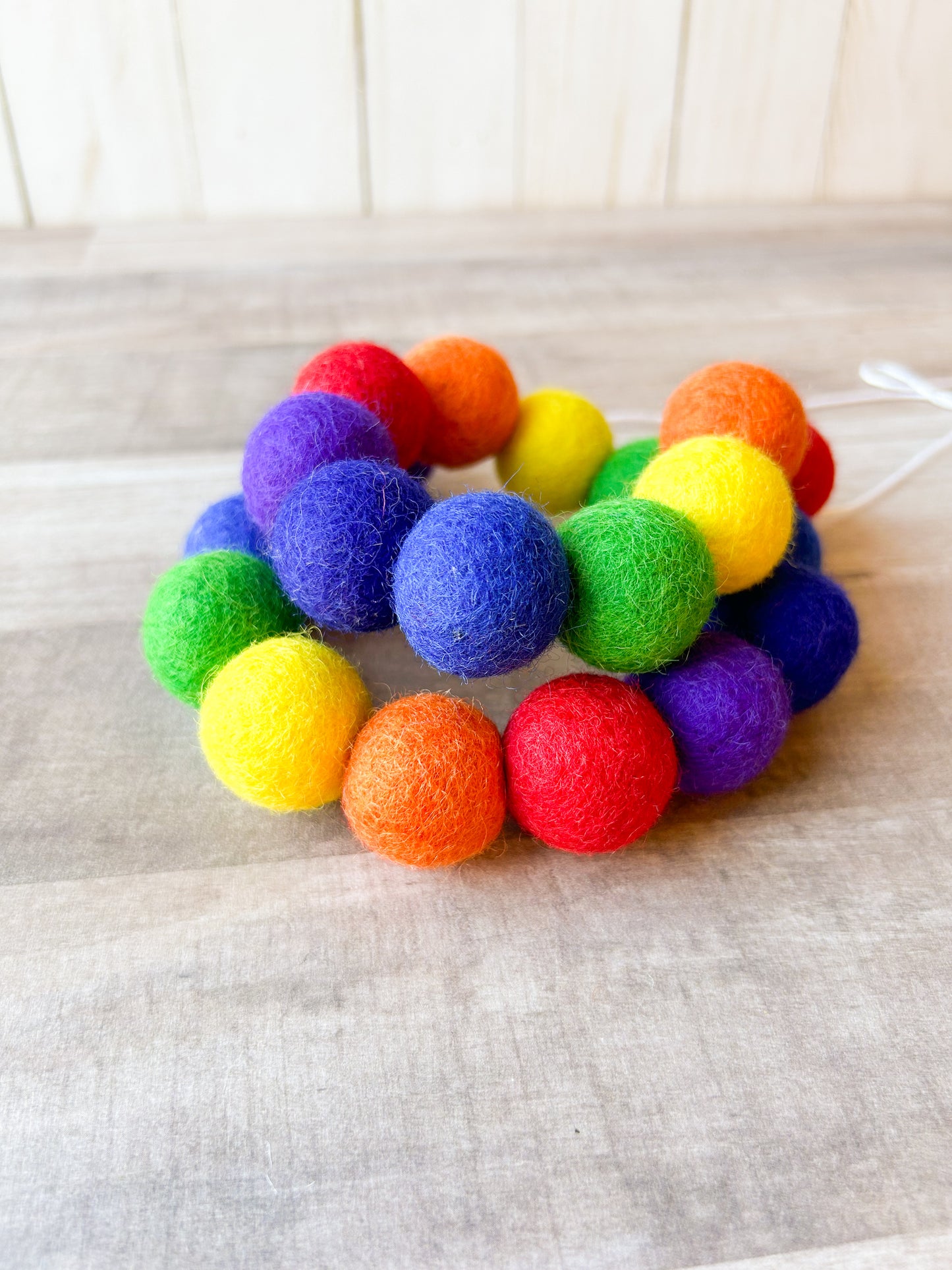 Rainbow Ball Garland