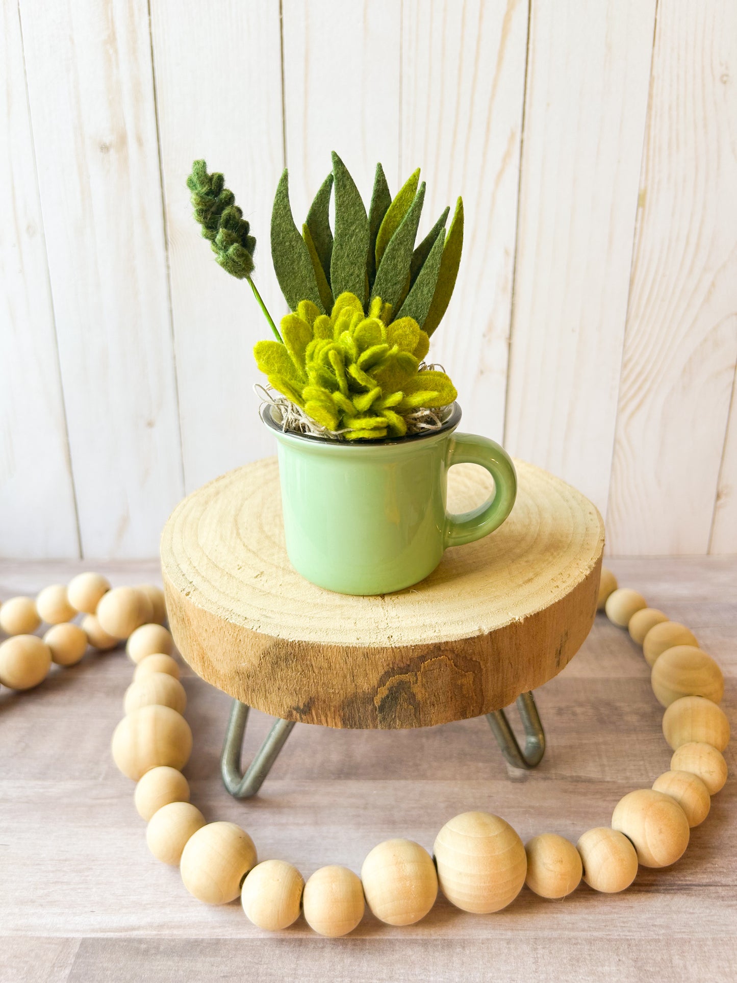 Mini Felt Succulent