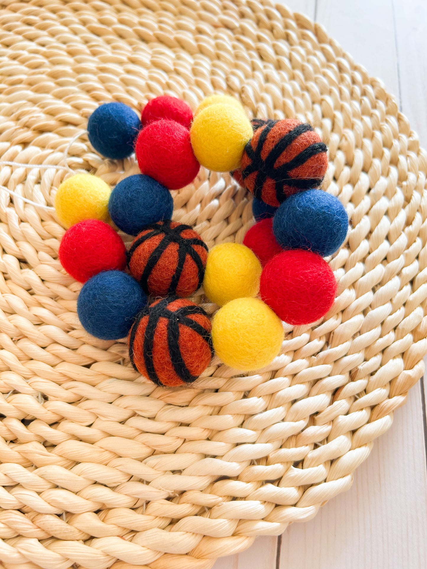 Fever Basketball Felt Ball Garland