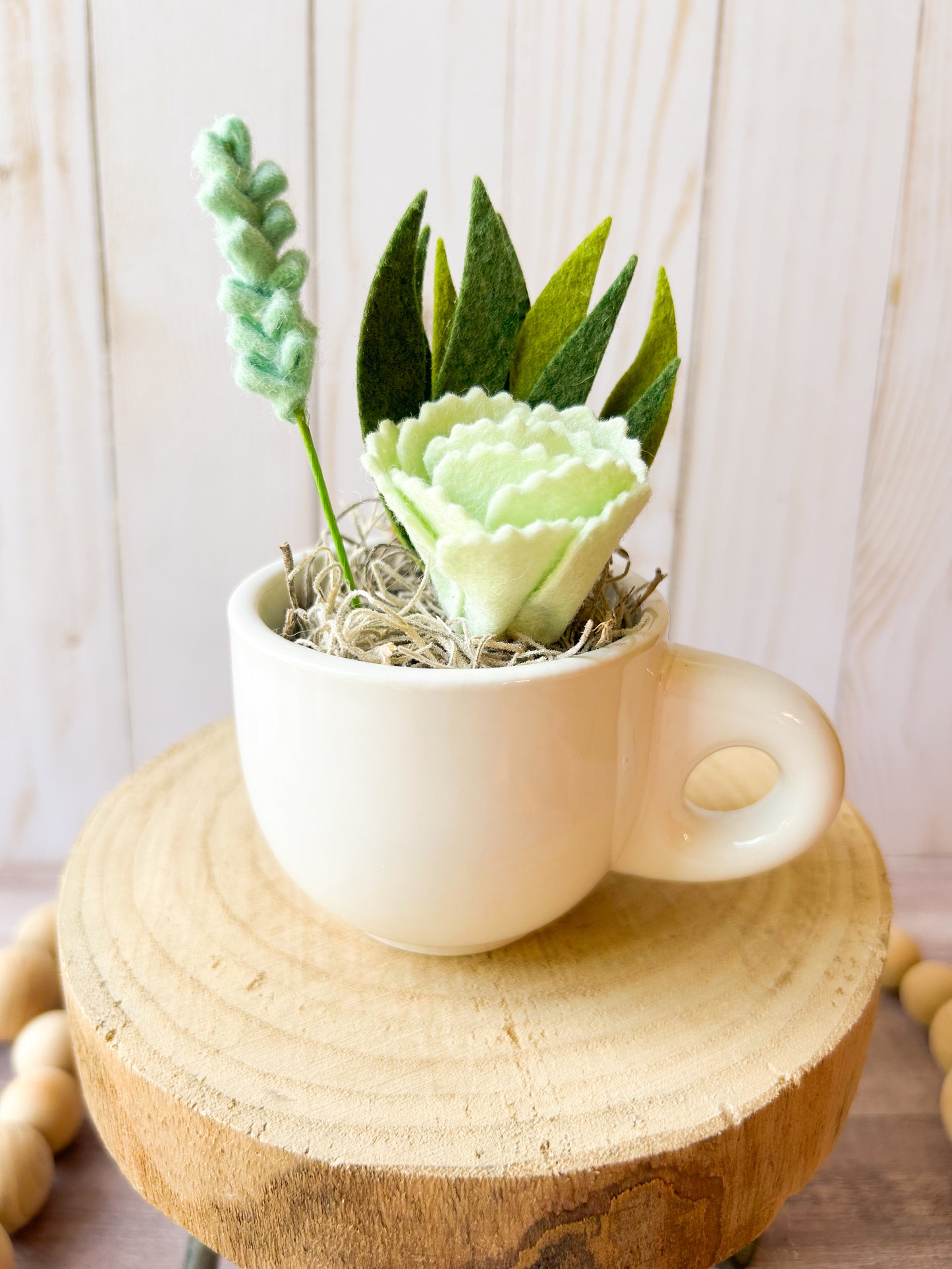 Mini Felt Succulent