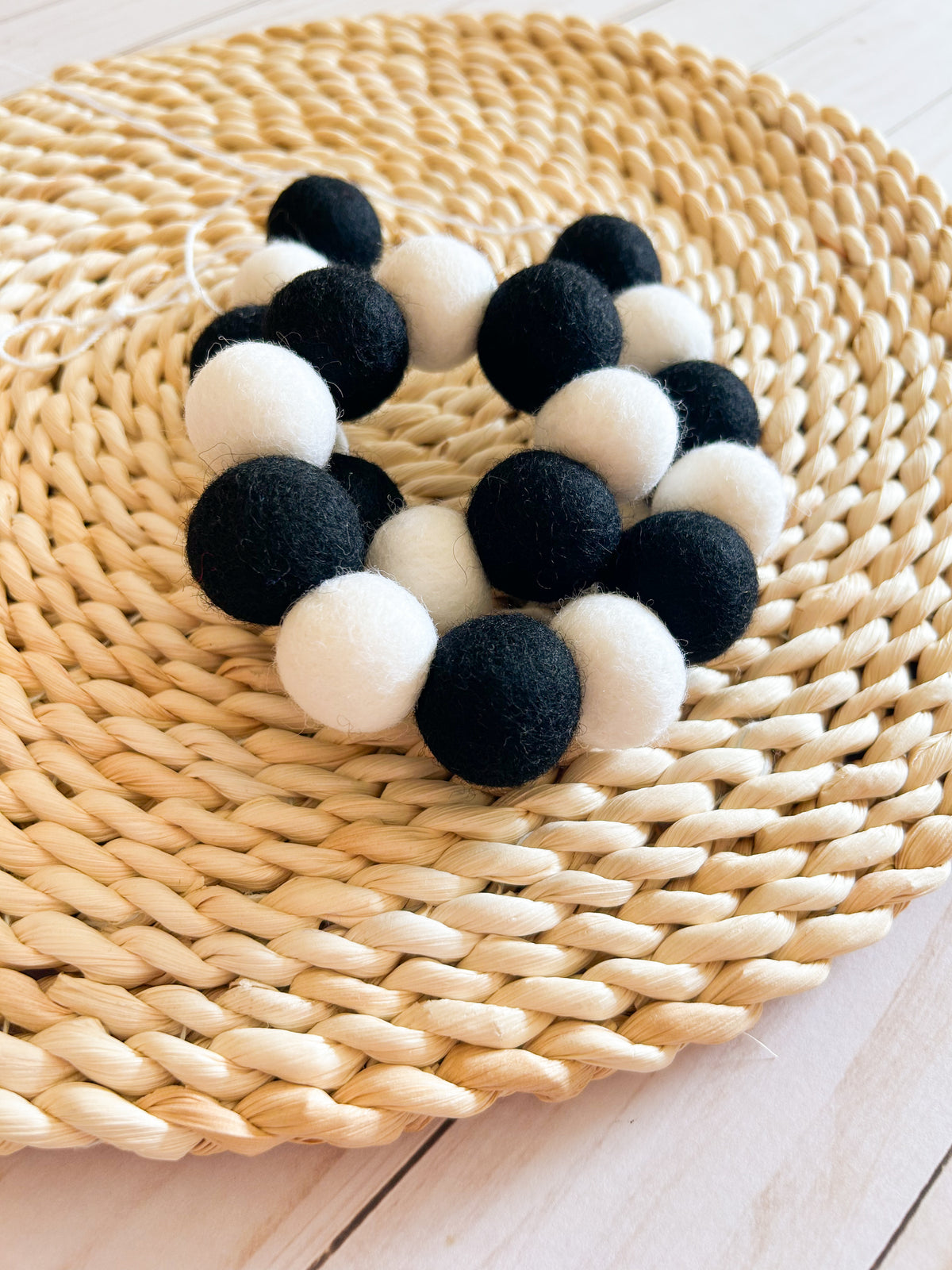 Race Day Felt Ball Garland