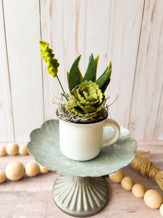 Mini Felt Succulent