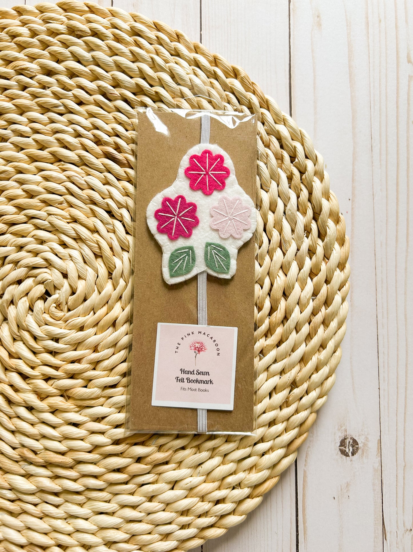 Pink Floral Bookmark